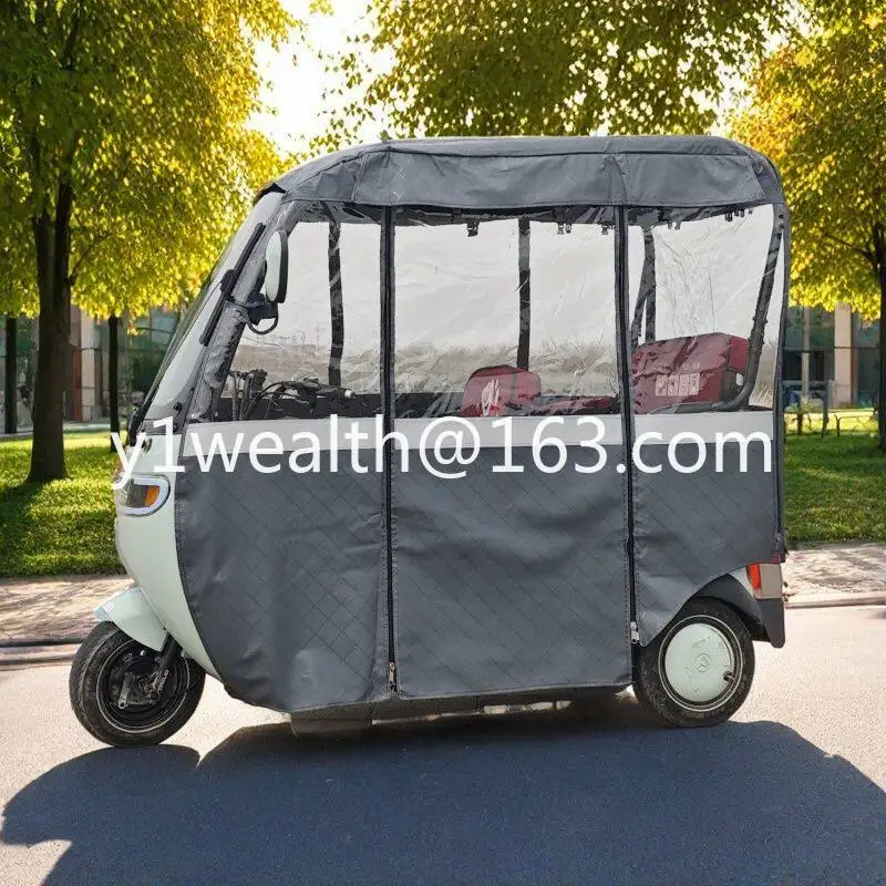 Electric tricycle rain curtain shed green source car shed curtain awning, suitable for a variety of models