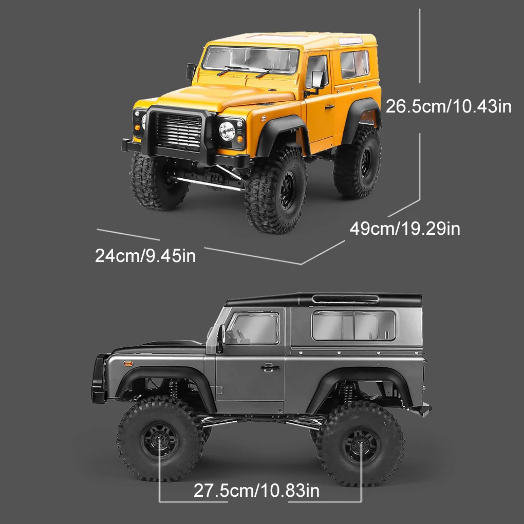 1/10 MN999 Full Scale RC Model Remote Control Four-wheel Drive Off-road Climbing Modification Alloy Remote Control Car Toy Model