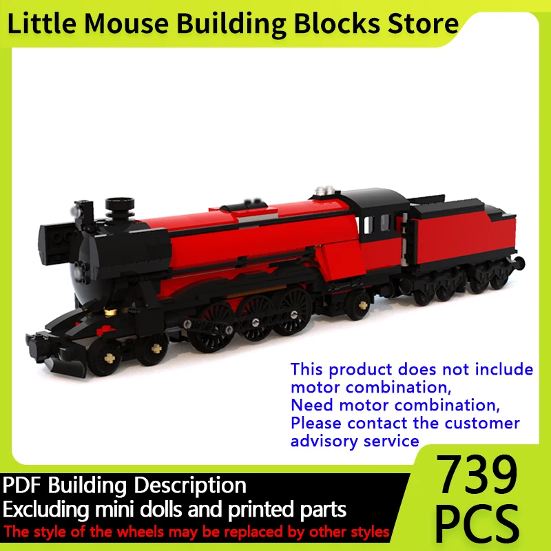 

City Car Model MOC Building Bricks Night Sightseeing Express Train Modular Technology Gifts Holiday Assemble Children Toys Suit