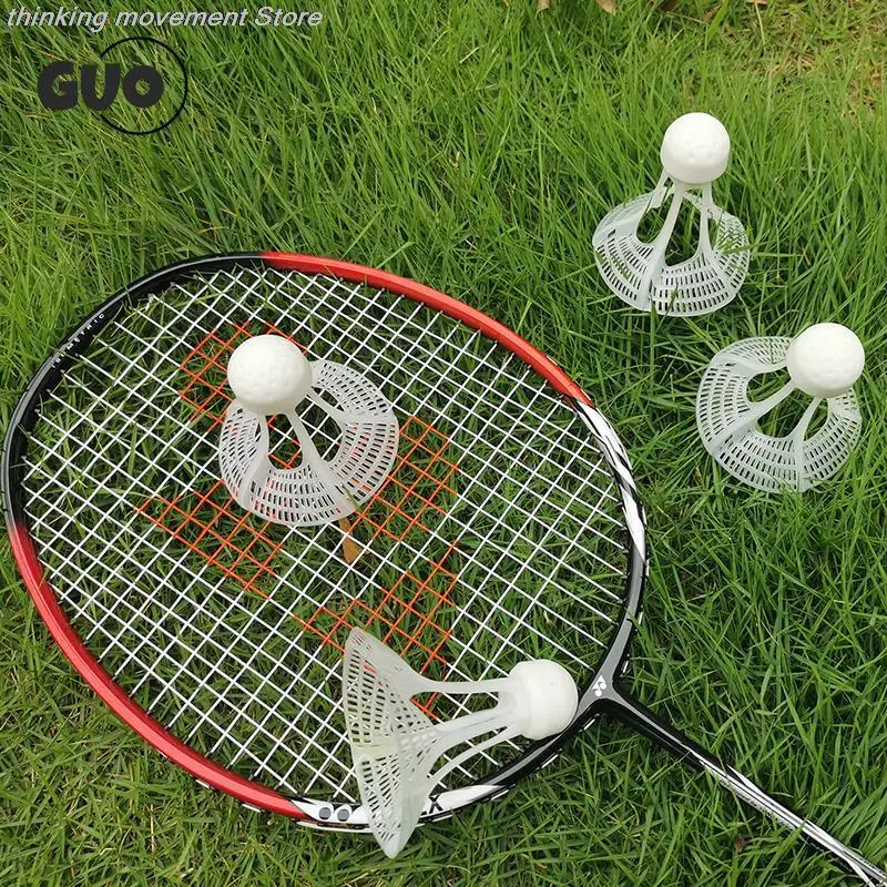

1/3/6/9-Pcs Windproof Badminton Balls - Durable Plastic Training Shuttlecocks Nylon Balls for Outdoor Practice