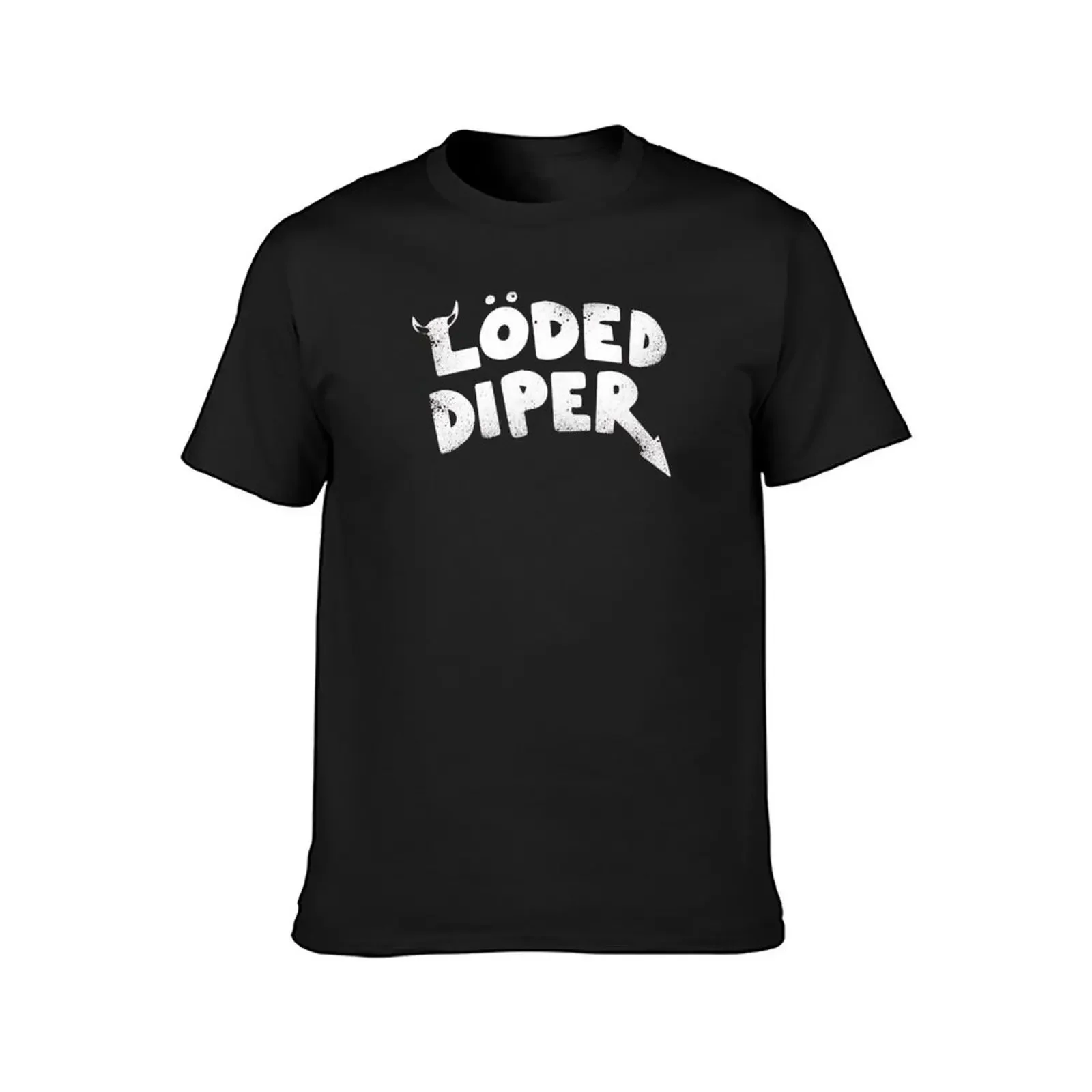 Loded Diper T-Shirt tops street wear mens graphic t-shirts funny