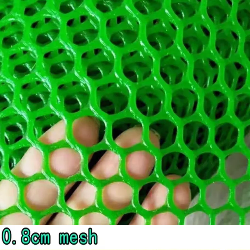 0.8 Mesh 50x500cm Fence Net Balcony Net Horticultural Protection Net, PE Fence, Garden Poultry Multifunctional Fence Green Black