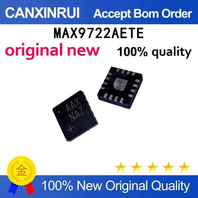 

（5-100 pieces）Brand new original MAX9722AETE silk screen AAX QFN16 spot chip IC