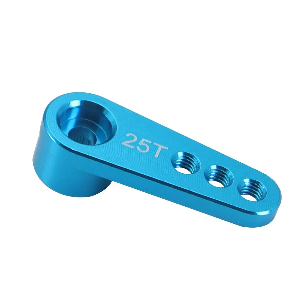 Brazo Servo de Metal de 28,4mm para coche teledirigido 1/10 Wltoys Futaba Hsp Axial Scx10 Trx4 Trx6 Rgt Metal 25t Servo brazo de dirección de elevación