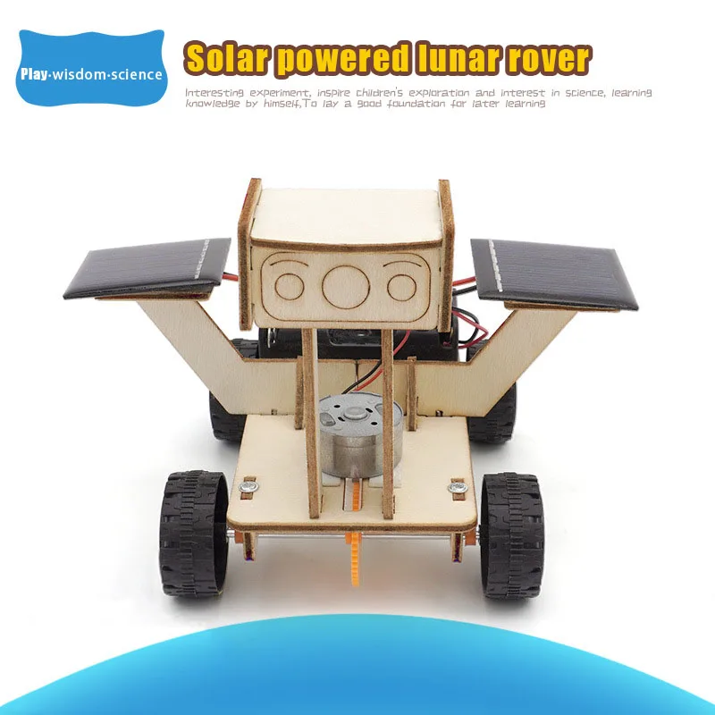 

Solar powered lunar rover puzzle DIY material package for children to invent and create scientific experimental model toys