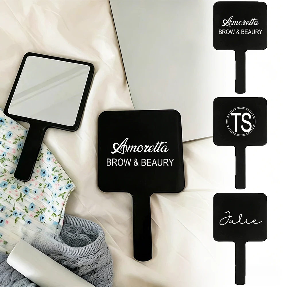 

Персонализированное ручное зеркало с логотипом на заказ, свадебный подарок для гостей, подарок подружке невесты, зеркало для макияжа для свадебной вечеринки