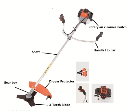 Hot selling garden lawn trimmer portable backpack power rope trimmer