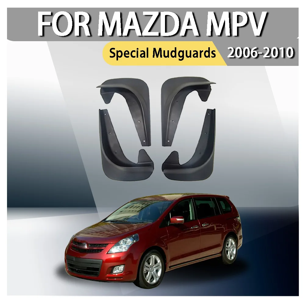 

For Mazda MPV Special Mudguards 2006 2007 2008 2009 2010 Black Rear Wheel Mud Flaps Car ModificationAccessories Upgrade