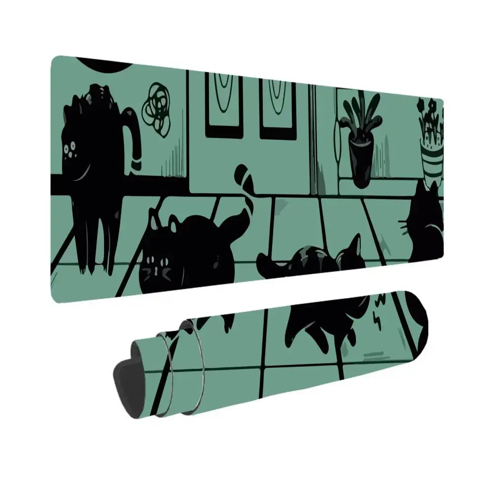 1 pçs mouse pad tamanho grande mouse pad xxl teclado de borracha mouse tapete anti-deslizamento gamer mouse pad portátil escritório em casa mouse cobertor