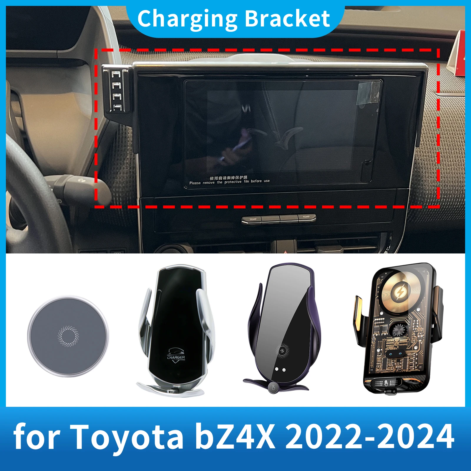 

Car Phone Holder for Subaru Solterra 2022 2023 2024 Screen Navigation GPS Bracket Base Accessories Charging