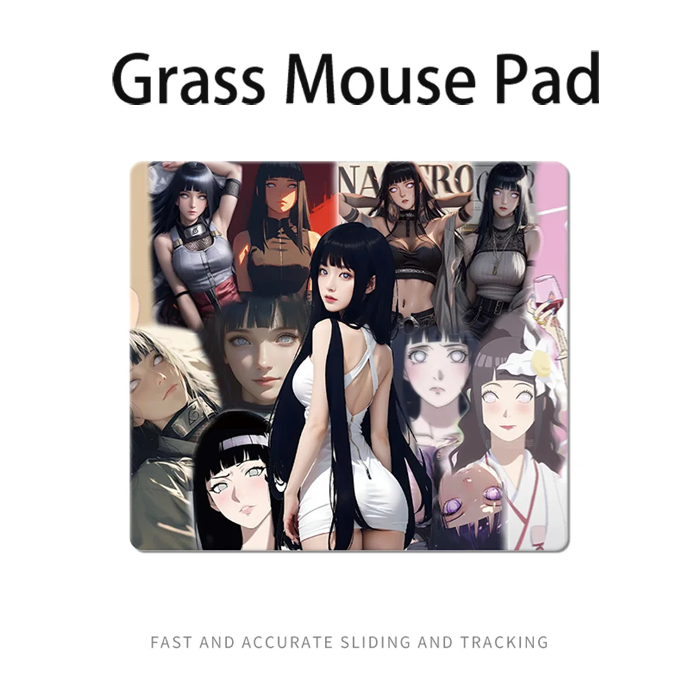 

Comic Girl Photovoltaic Glass Mouse Pad Tempered Upgrade Smooth FPS Game & Office Anime Theme Game Specific Mousepad Desk Mat