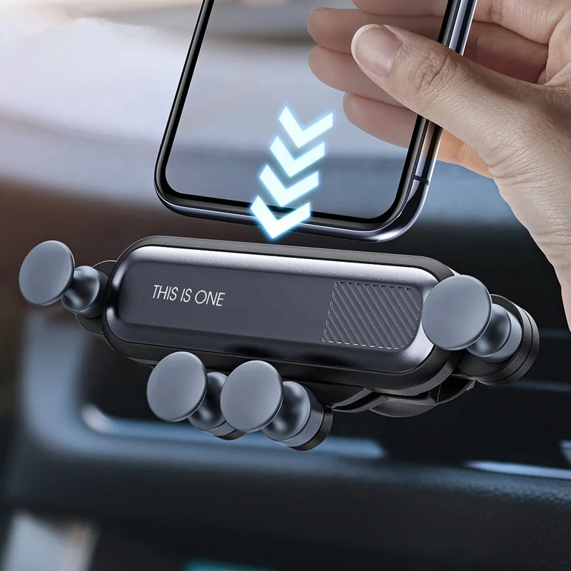 Gravity Car Phone Holder Universal Car Air Vent Mount Auto-Grip Stable 360 Degree Rotatable Phone Mount Car Interior Accessories