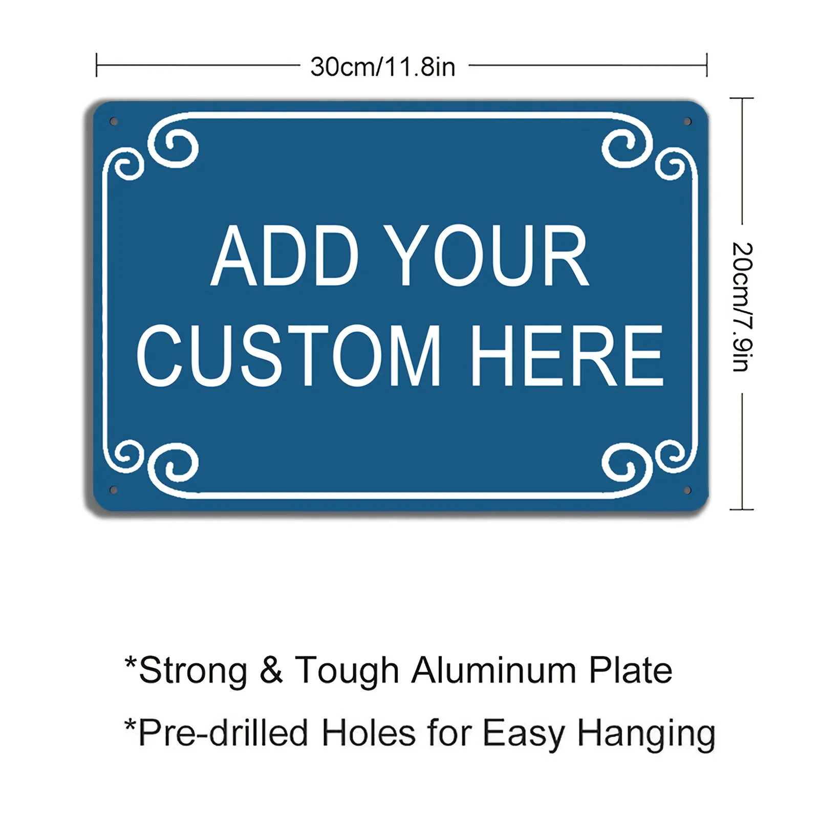 Personalized Signs, Bespoke Multi-Color Metal Signs, Customized for Offices, Businesses, Workplaces, Homes