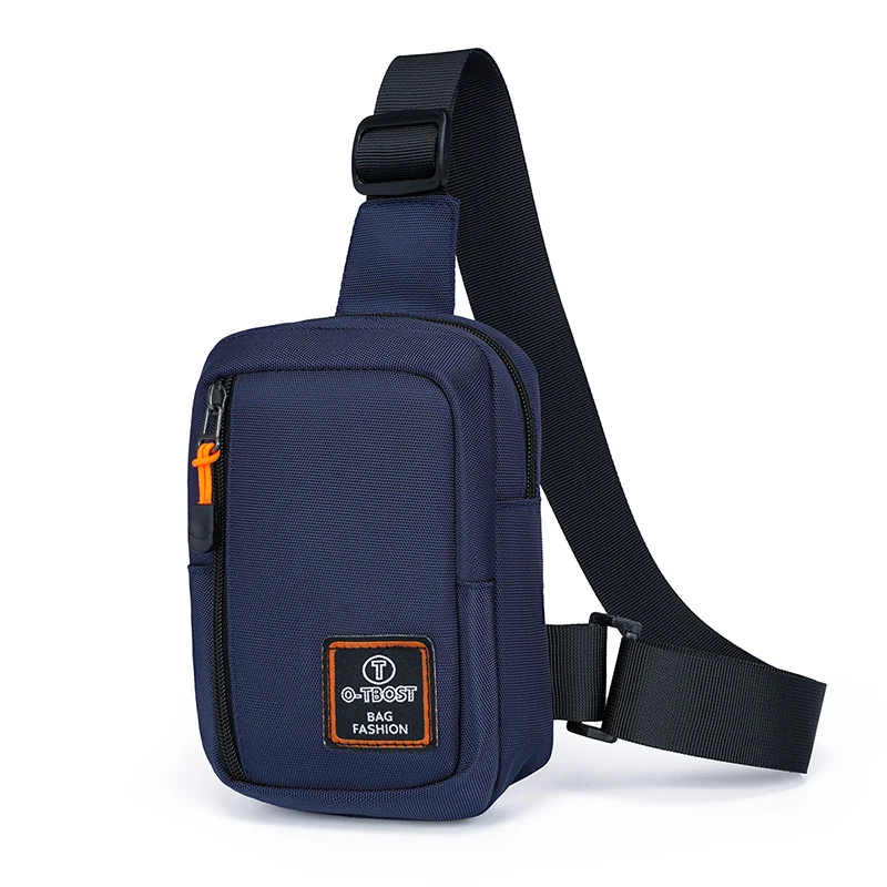 New Men Chest Bag Casual Shoulder Bag Oxford Side Sling Bag Male Sports Outdoor Crossbody Bag For Men Running Cycling Phone Bags