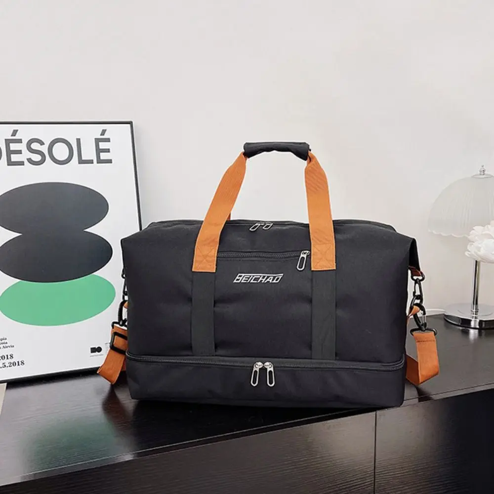 Fashion Large Capacity Travel Duffle Bag Handheld Waterproof Travel Luggage Bag Sports Business Trip Messenger Bag Women