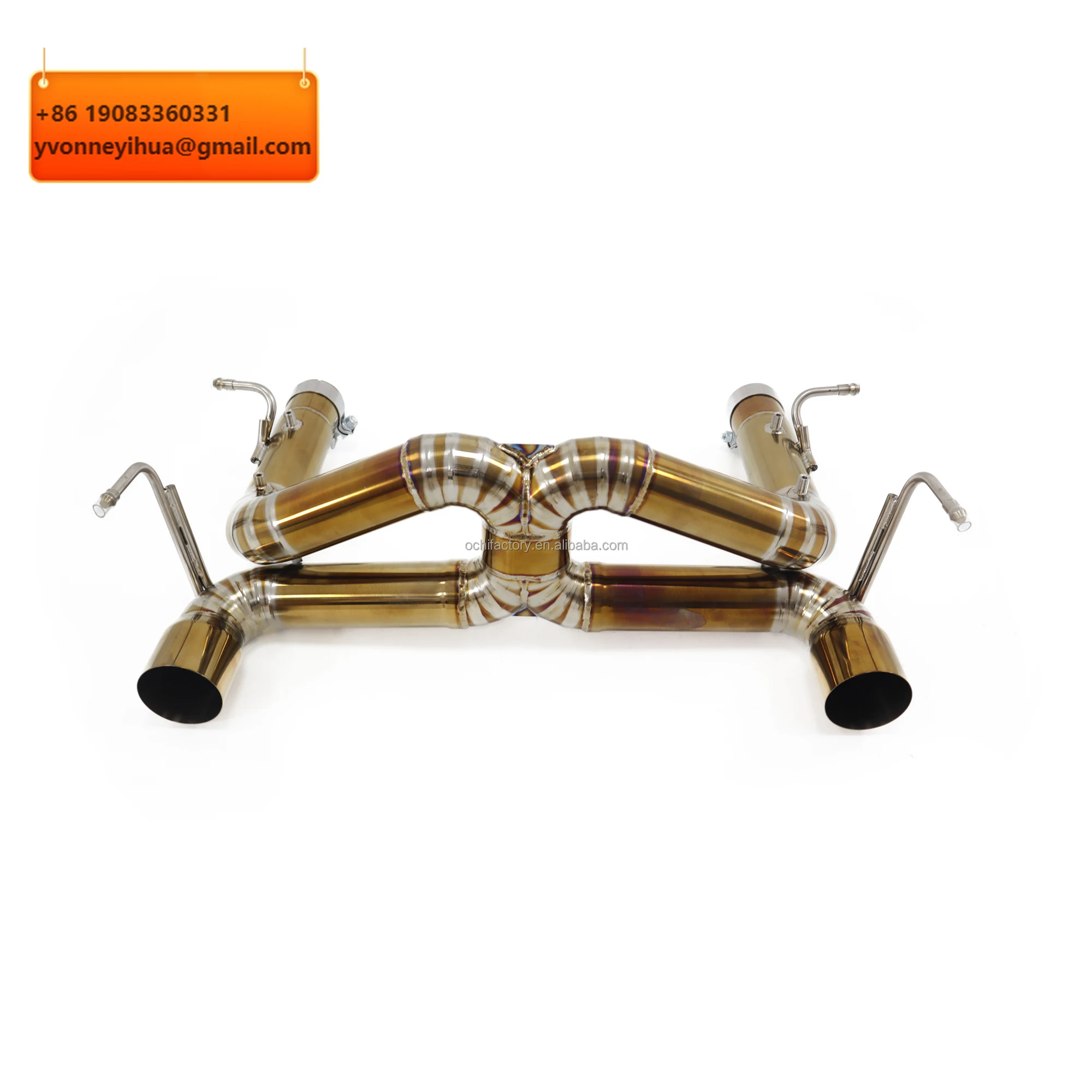 

Выхлопная система OUCHI Auto Performance Parts для Ferrari F12 F8 2015-2019 3.9T Spider Pista, золотистый титановый сплав, с клапаном Supra