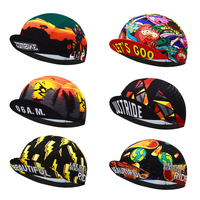 Classic Retro Print Cycling Caps for Men and Women, Breathable Bicycle Hat, Bike Caps, Unisex