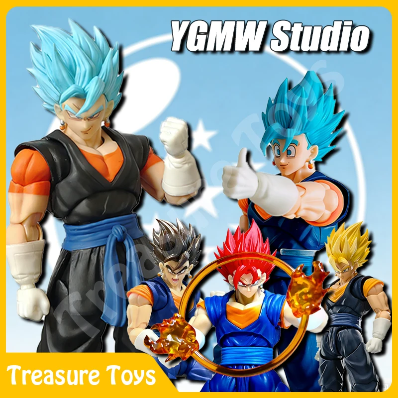 

YG-mw Studio Vegito Figure Dragon Ball SHF Super Saiyan God Vegito Vegetto Anime Action Figures Figurine Model Kids Gifts Toys