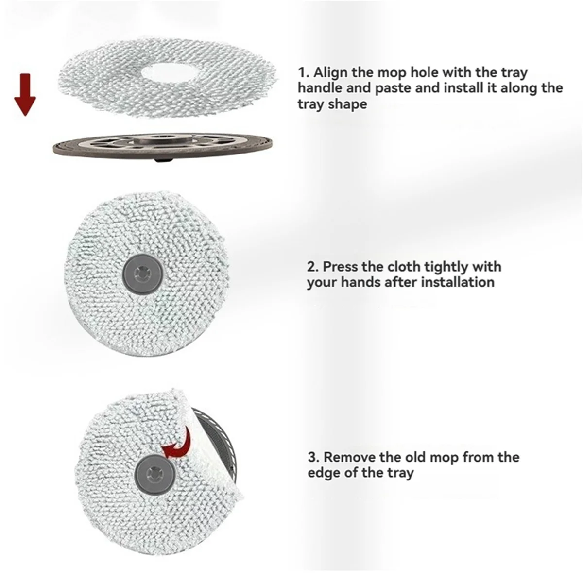 X50 / X50 Pro 진공 청소기 액세서리 교체 스위퍼 걸레 천용 FZFZ 걸레 패드 브래킷 키트