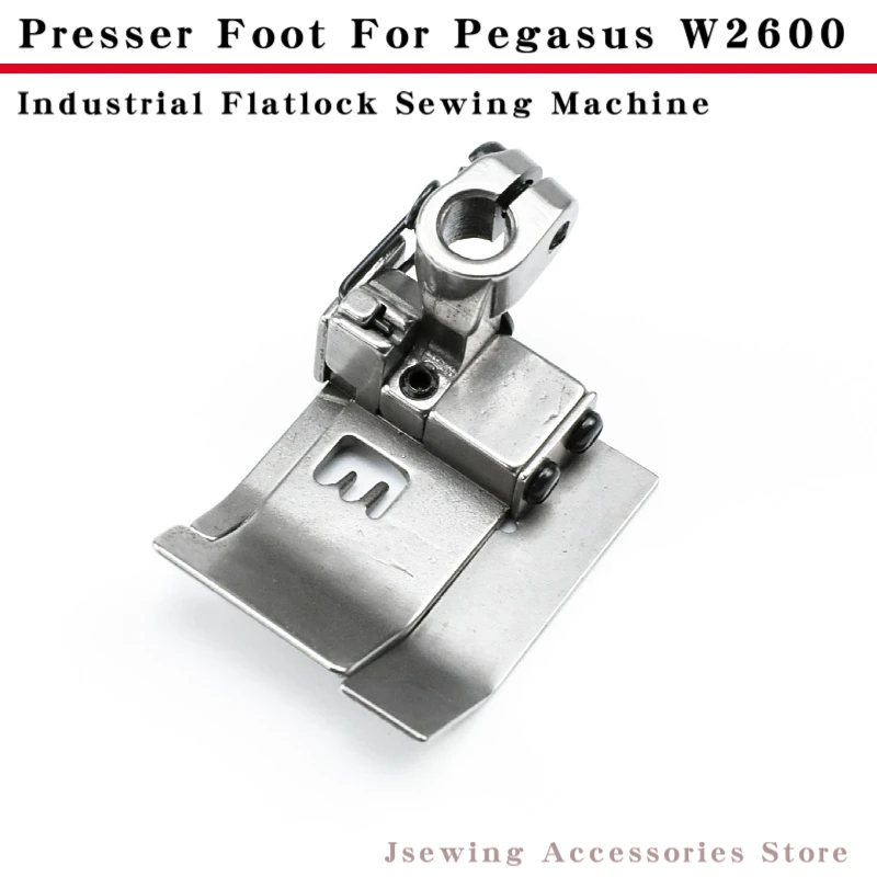 3Q00390356/64 Presser Foot for Pegasus W2600 Industrial Flatlock Sewing Machine Parts Accessories Needle Distance 5.6mm 6.4mm