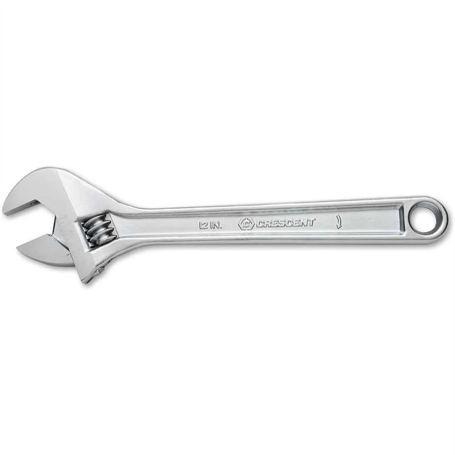 

Adjustable Wrench 12 Inch Chrome Plated with Carded Packaging for Easy Storage and Use