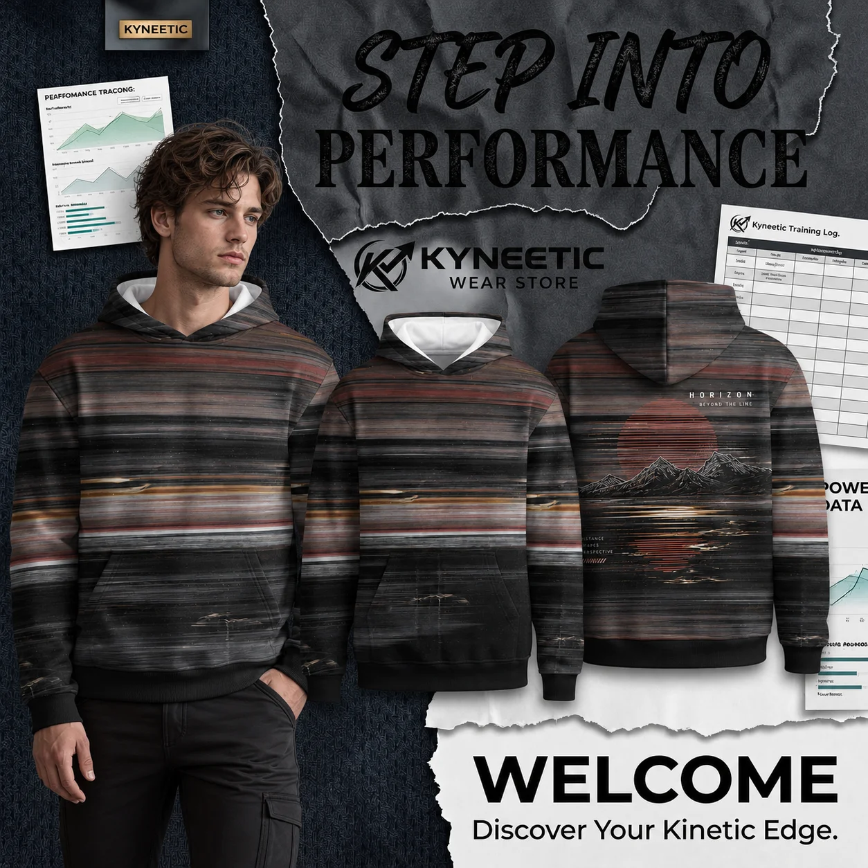 Vintage 3D Print Pullover Sweatshirt Loose Parent-Child Graphic Hoodie Aesthetic Abstract Streetwear Casual Independence Day Top