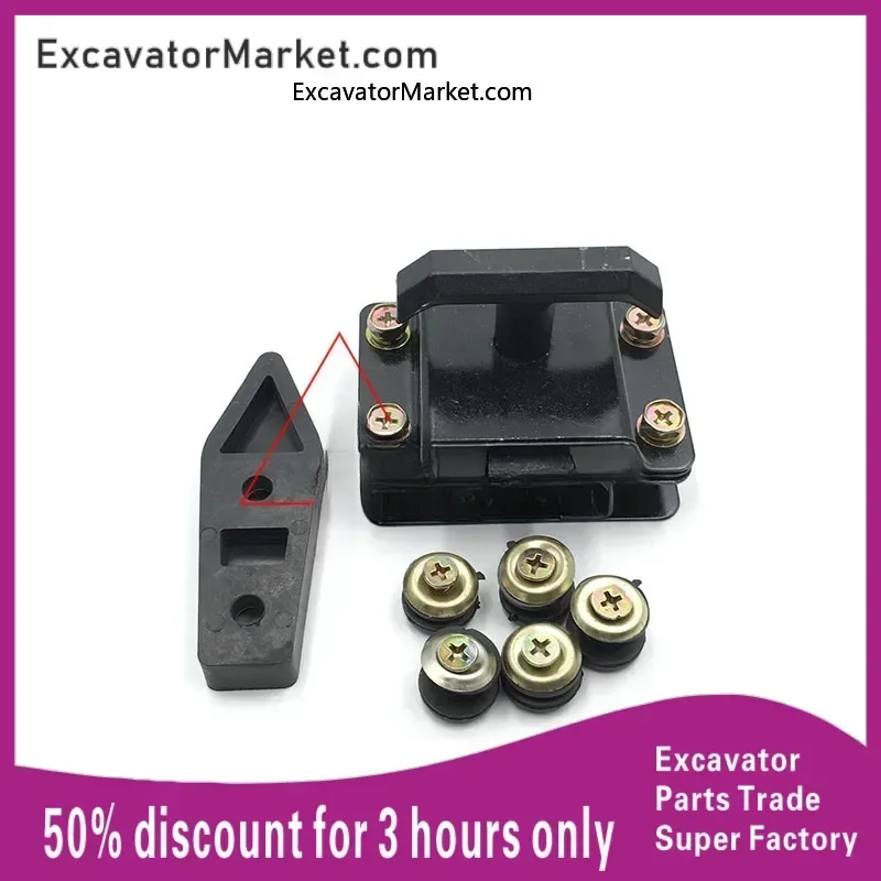 Excavator Spare Kato HD700/820/512/307/1023/1430-3 lower glass latch glass lock excavator accessories