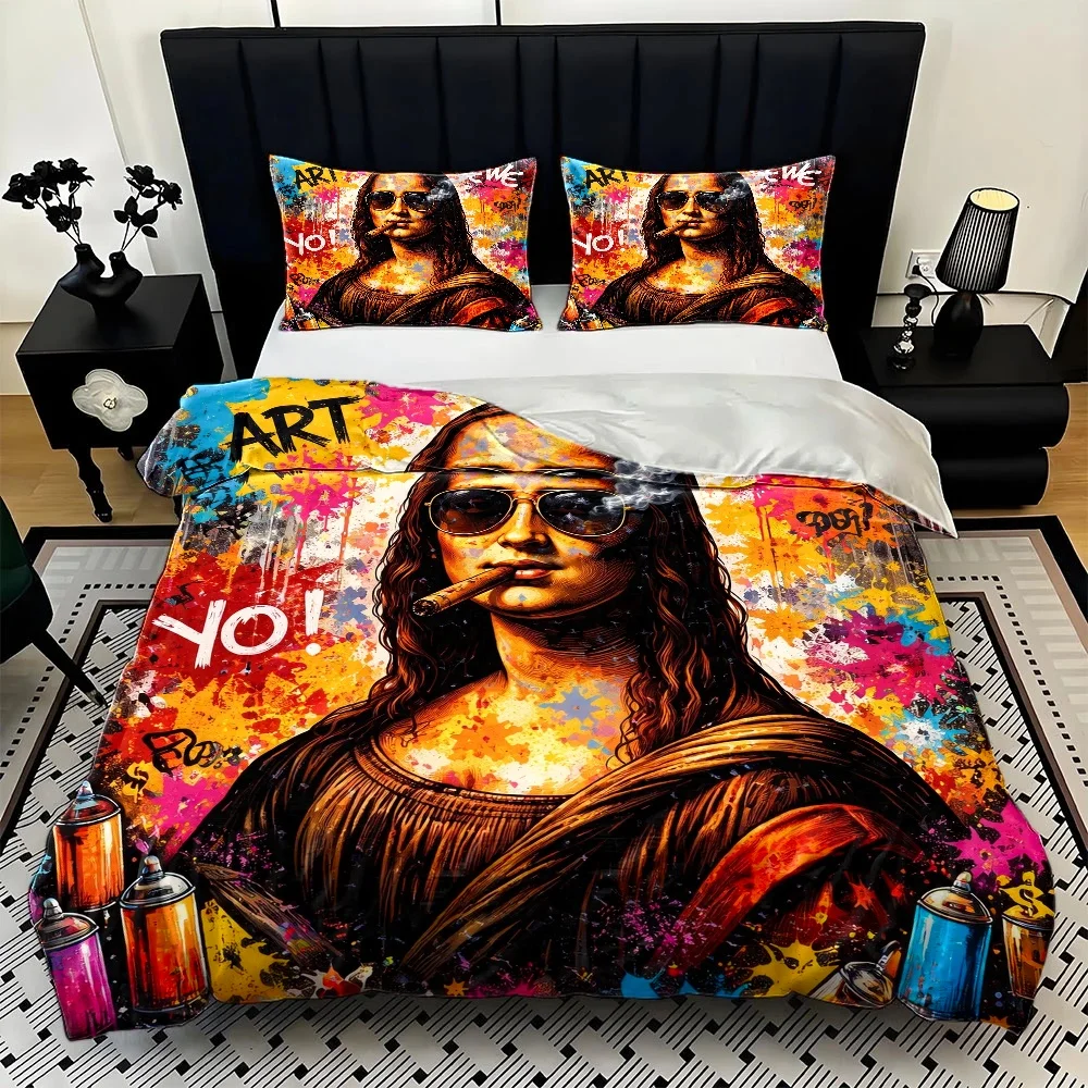 3-delige trendy Mona Lisa graf - Street Fashion Roma recensie en prijs
