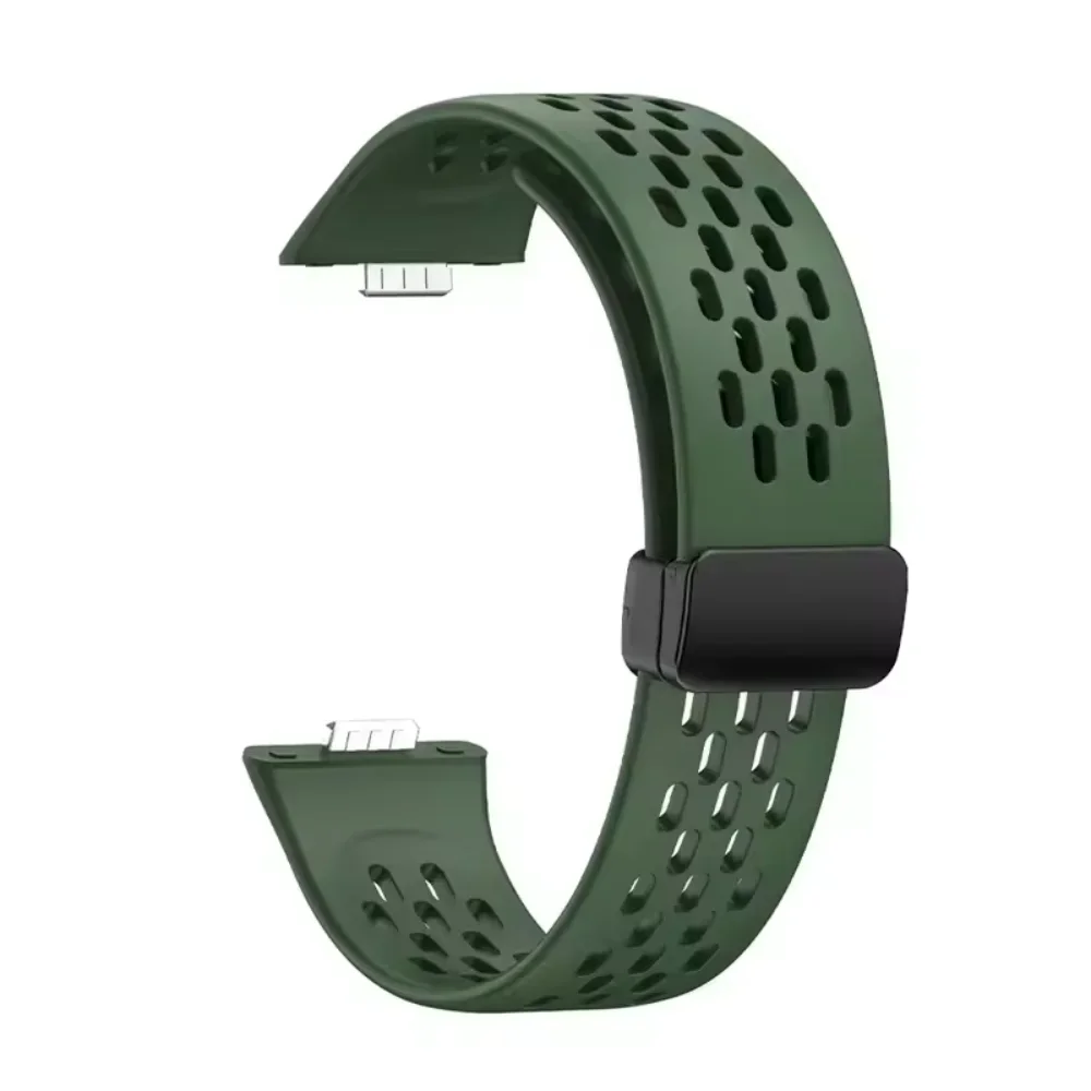 Cinturino sportivo in silicone per Huawei Watch Fit 4 3 Cinturino magnetico morbido per Huawei Watch Fit 4Pro Comoda cintura Correa