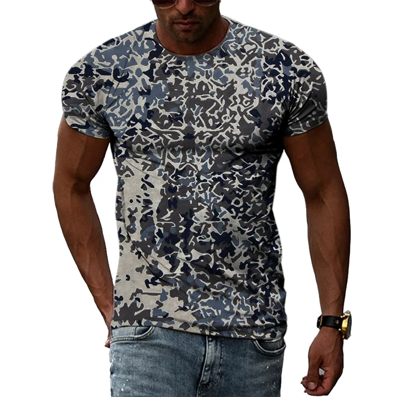 Summer Fashion Cool Style Hip Hop Harajuku Men T-shirts 3D Casual Personality Abstract Trend Print Short Sleeve O-Neck Tees Tops