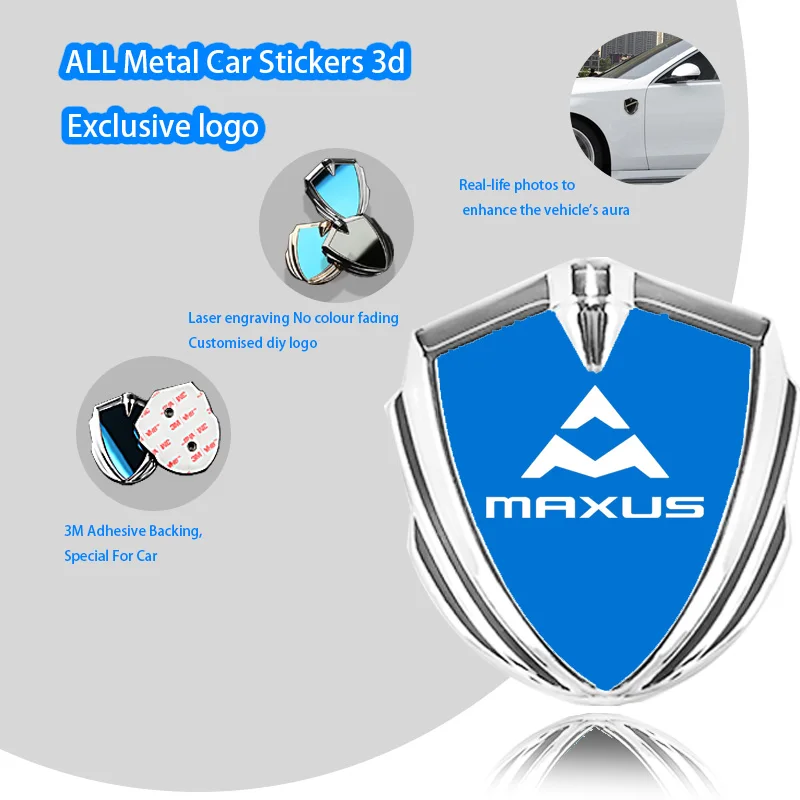 

For Maxus T60 Delive 9 V80 G10 D90 Euniq 5 Mifa 7 Car Body Metal Shield Decorative Sticker Modification Badge Accessories 3D