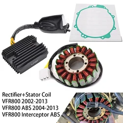 For Honda VFR800 VFR 800 VFR-800 2002 2003 2004 2005 2006 2007 2008-2013 Voltage Regulator Rectifier+Engine Magneto Stator Coil