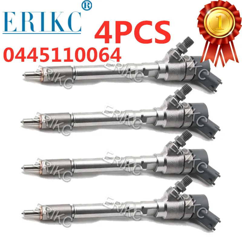 4PCS 0445110064 Diesel Fuel Injector 33800-27000 for 33800-27010 0986435147 KIA HYUNDAI Santa FE 2.0 Matrix 1.5 CRDi Elantra