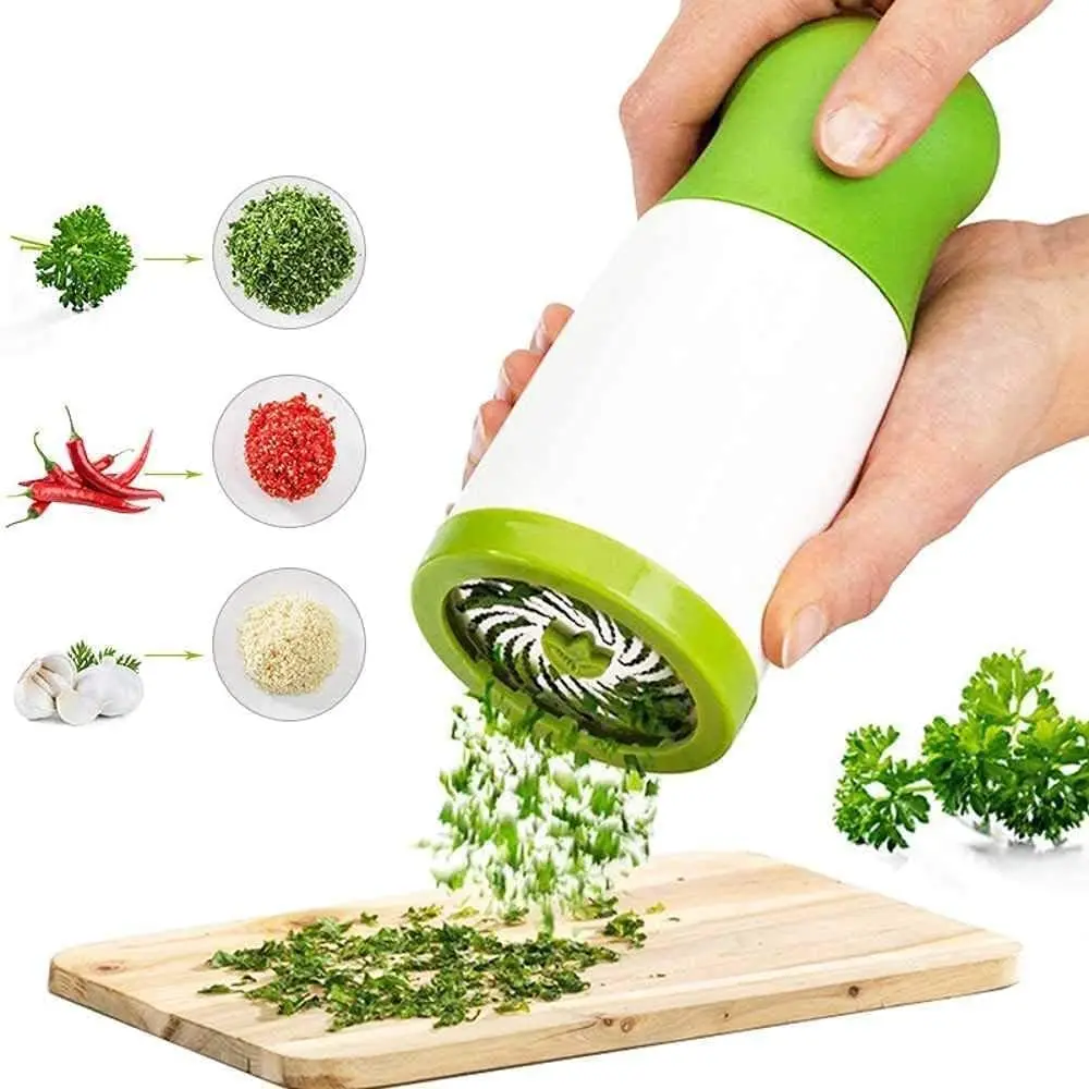 

Multifunction Herb Grinder Manual Spice Mill Parsley Shredder Chopper Fruit Vegetable Cutter Kitchen Gadgets Cooking Tools