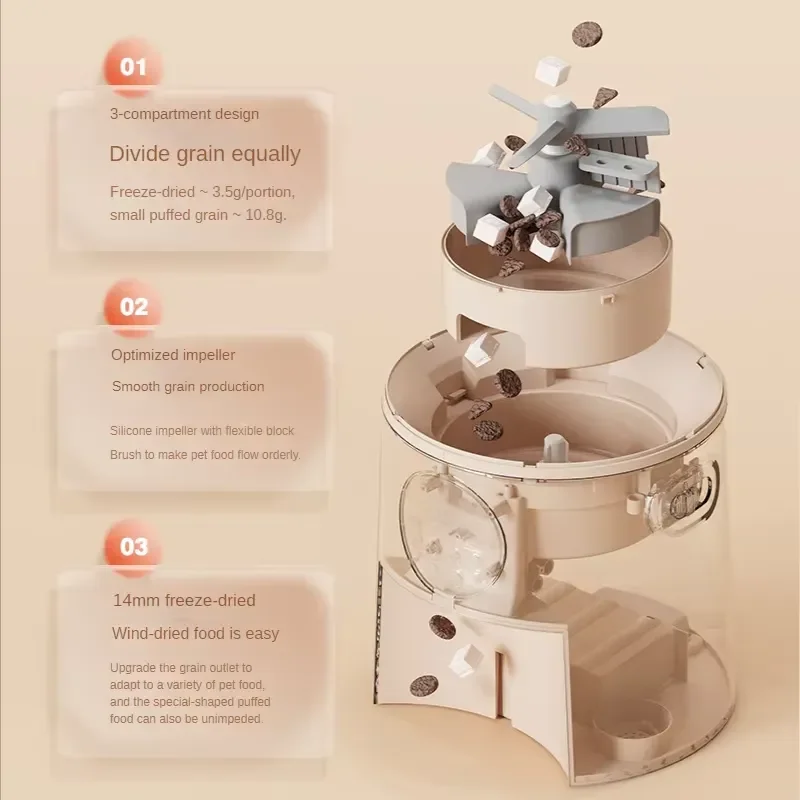Pet Automatic Feeder Cat and Dog Food Regular Quantitative Control of Food Intelligent Feeding Machine