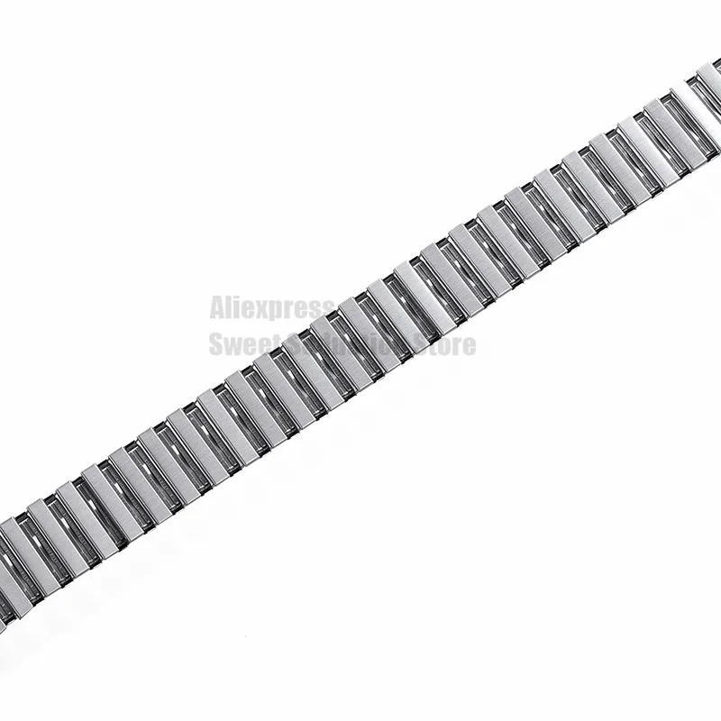 22mm Universal Elastic Stretch Expansion Stainless Steel Watchband Metal Retractable Watch Strap Silver Black Rose Gold Bracelet