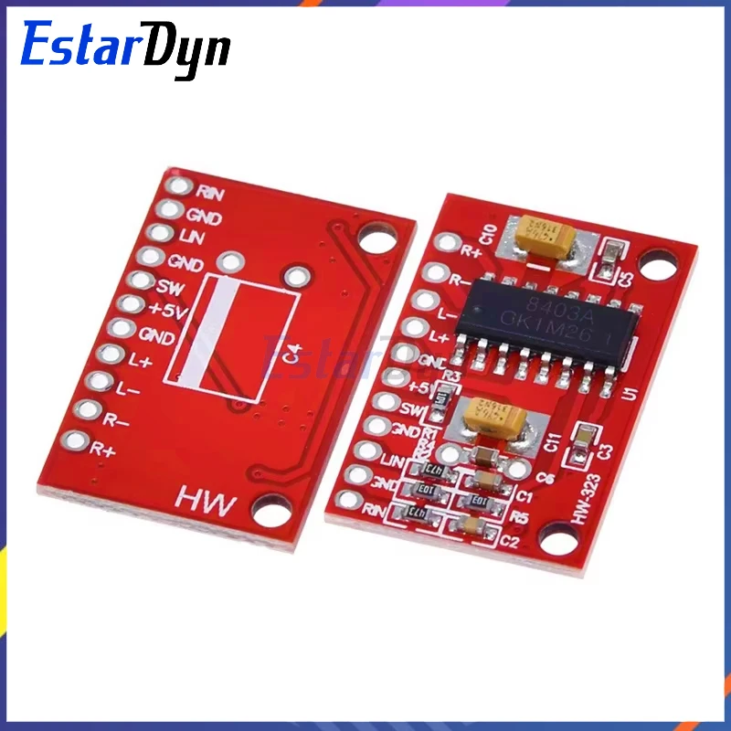 3W*2 Mini Digitaler Audio-Verstärker-Board DIY Stereo USB DC 5V Stromversorgung PAM8403 für