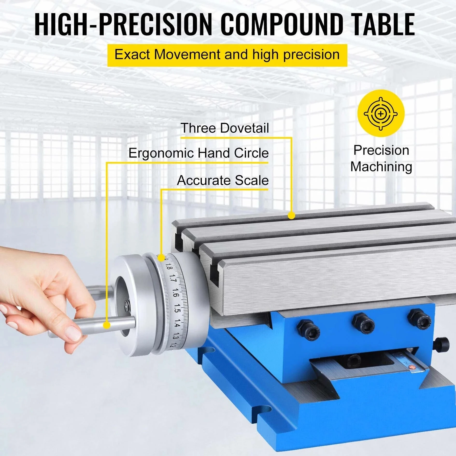 1pc Milling Drilling Worktable Compound Cross Slide Multifunction Bench Table Cross Precision Multi-functional Drill Vise Adjust