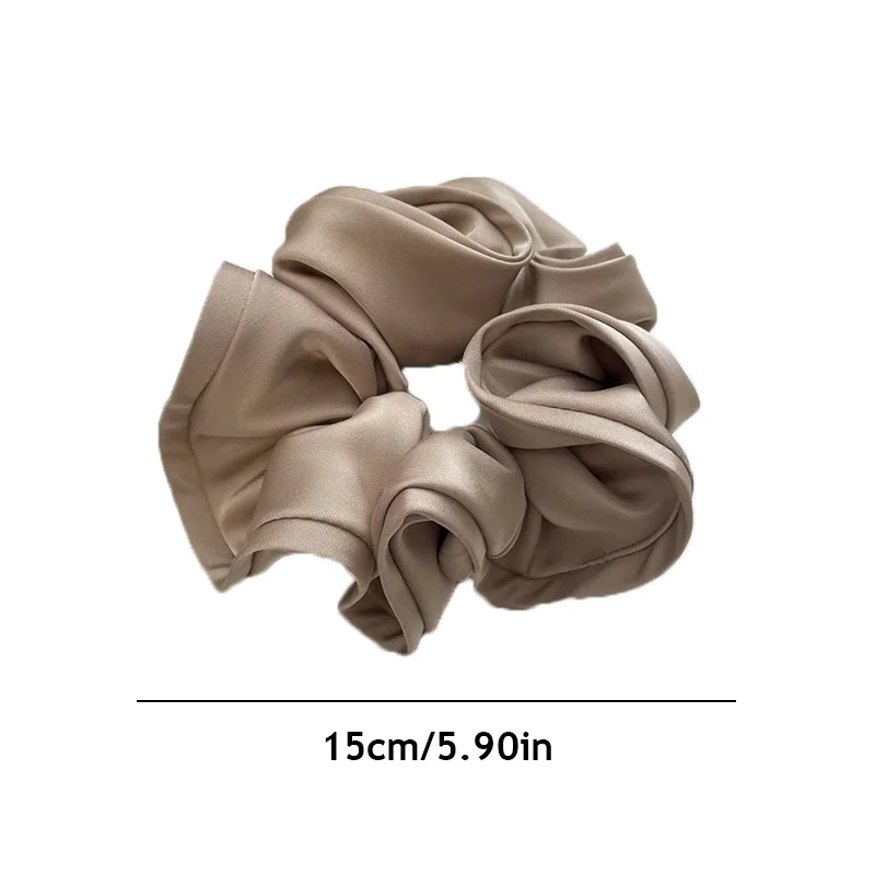 Oversized Satin Scrunchies Hair Ties Women Luxury Vintage Large Elastic Hair Band Mesh Scrunchy Lady Hair Accessories for Girls