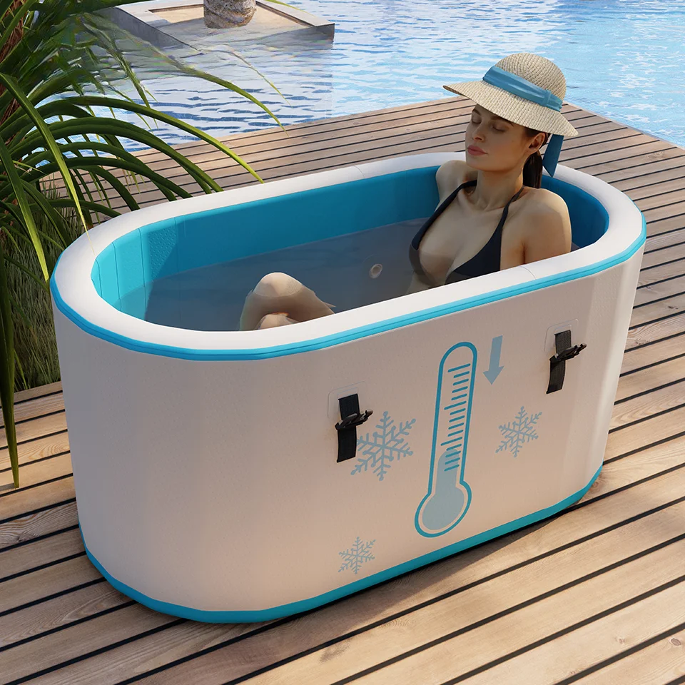 Top Fashion Inflatable Ice Bath Tub Recovery Pod Cold Plunge Tub With Chiller