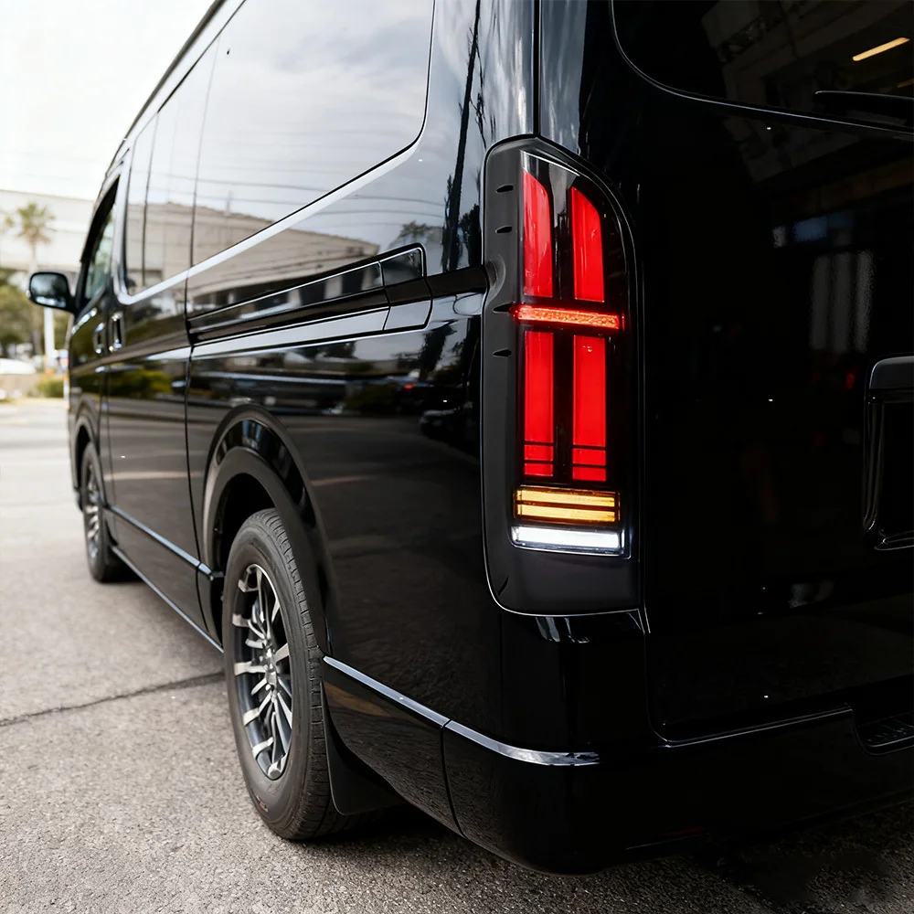 For Toyota Hiace 2005-2018 Auto Back Lamps Assembly Upgrade New style Dynamic LED Taillights Plug and Play Car Accessories
