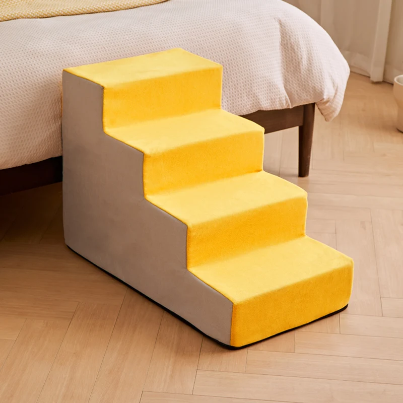 

Dog stairs on the bed steps Non-slip pet stairs Removable and washable ladder slope Small elderly dog ladder sofa