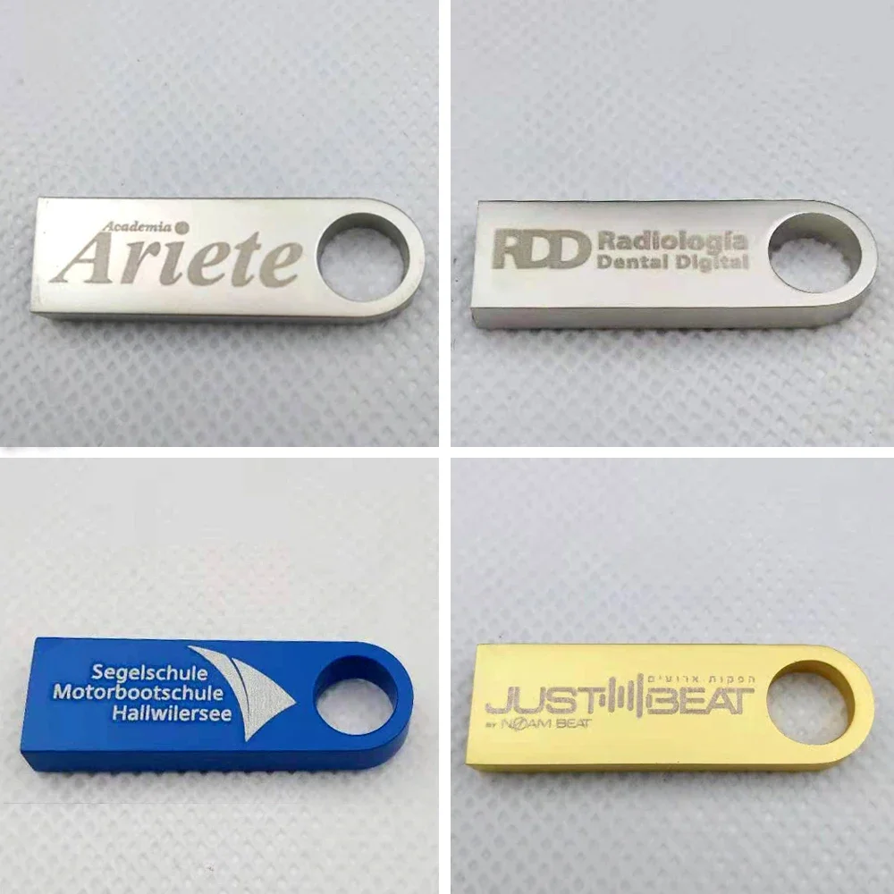 LOGO personalizzato 10 PZ LOTTO Pendrive USB 2.0 Flash Drive 64 GB 32 GB Pen drive ad alta velocità 16 GB Memory stick Regalo creativo U disco