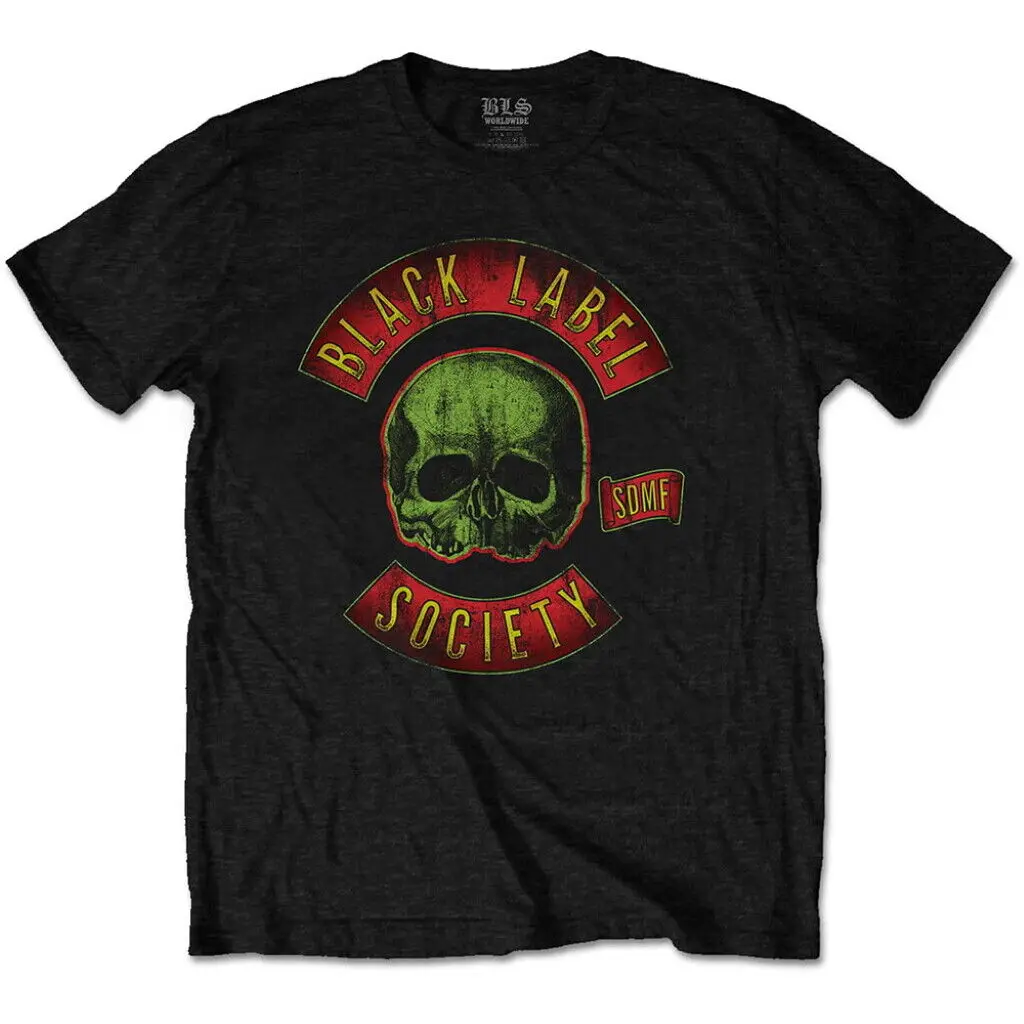 Black Label Society Skull Logo Colour T Shirt New Official