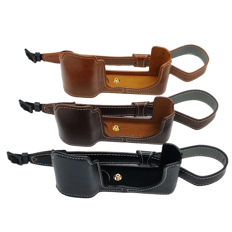 PU Leather Camera Bottom Case For Leica T Typ 701 Leica T701 Half Body Set Cover