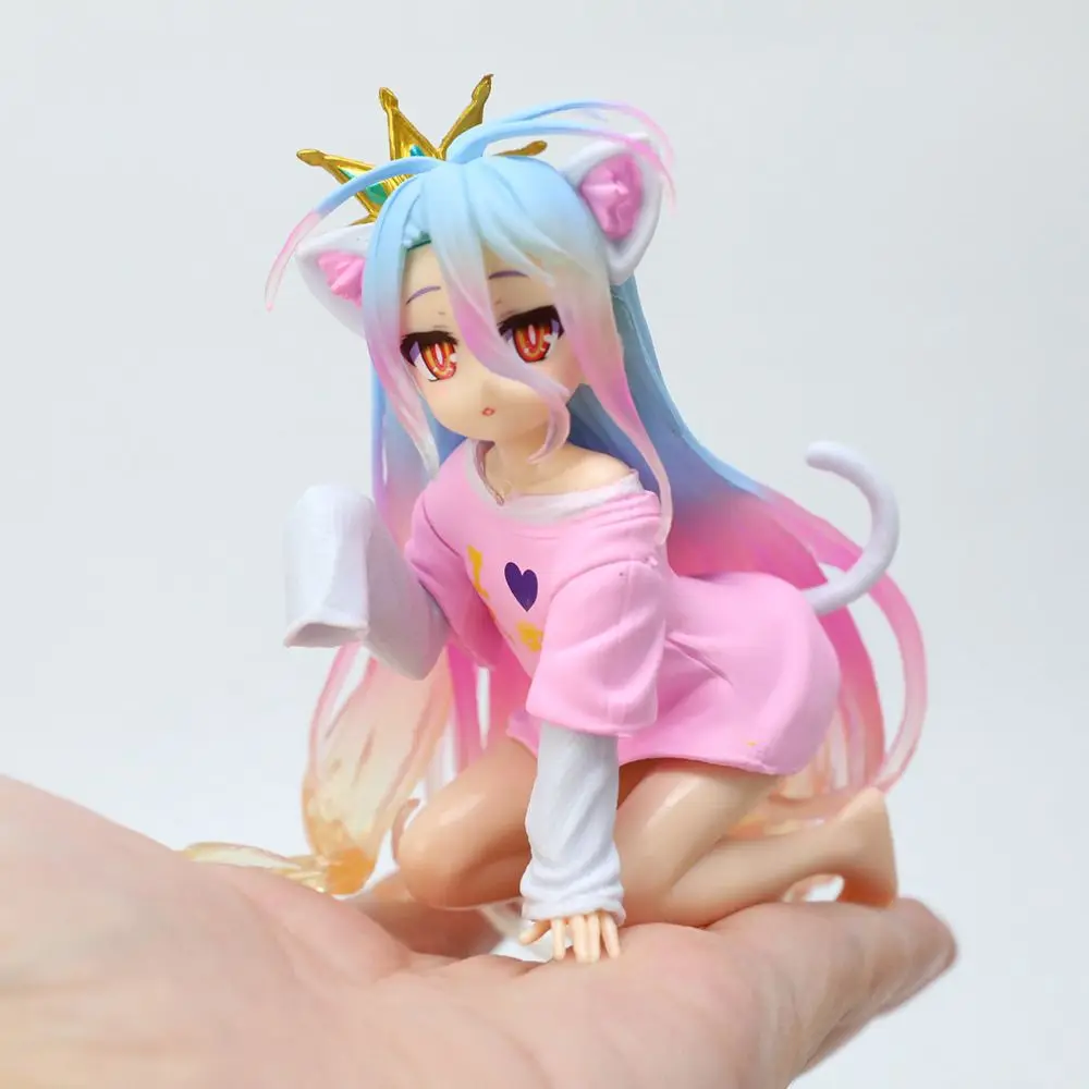 Kitty Shiro Figur Japanischer Anime NO GAME NO LIFE PVC Figur Modell Manga Animation Garage Kits Spielzeug Ornamente ACG Collection