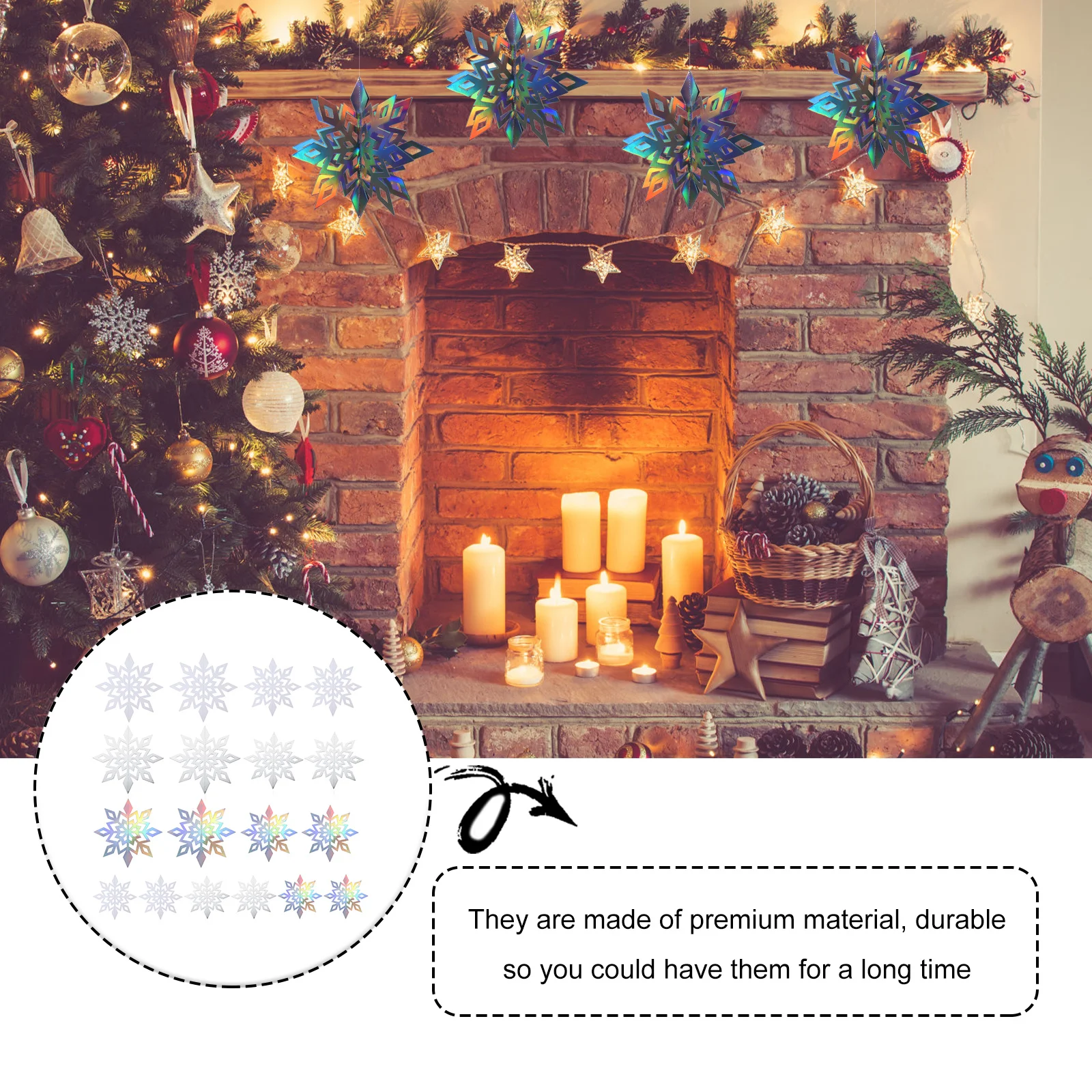 

18Pcs Christmas Tree Decorative Pendants Colorful Hanging Xmas Ornaments Party Decorations Home Wall Hanging Christmas