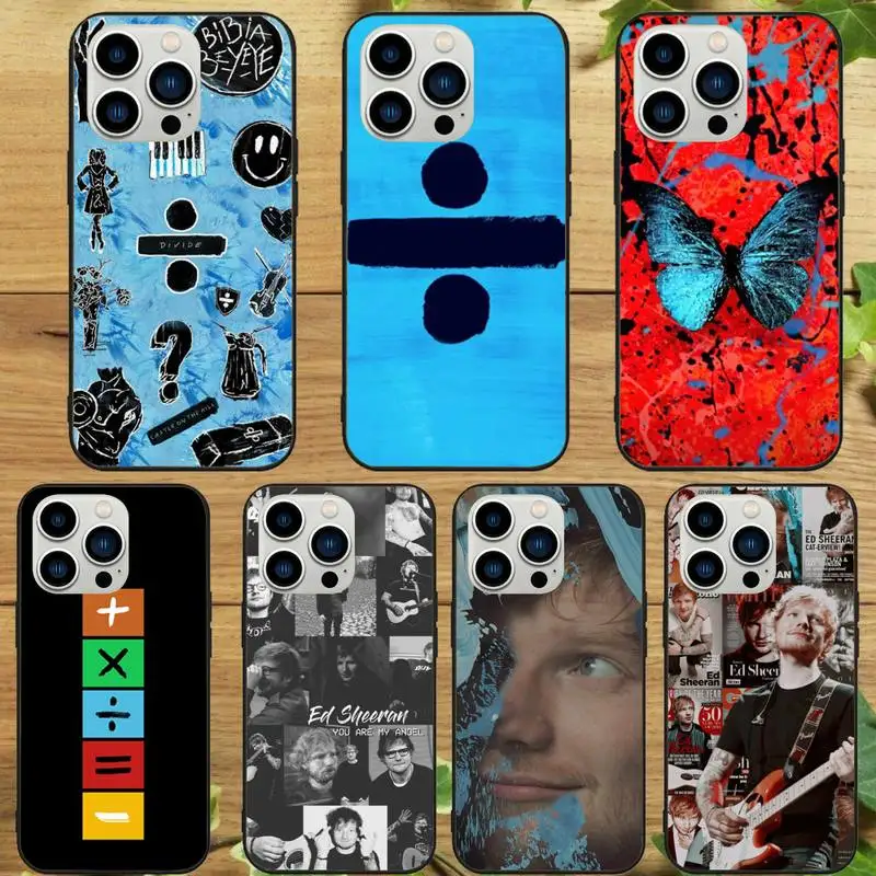 E-Ed S-Sheeran Hot Singer Phone Case For iPhone 15 14 13 12 11 Pro Max Mini XS XR