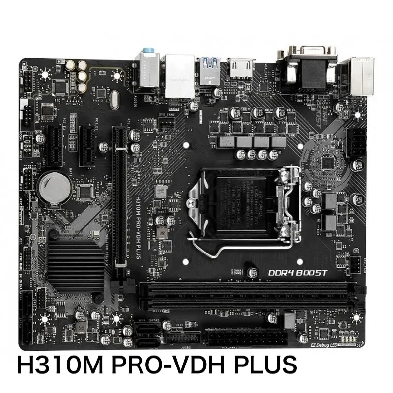 

Материнская плата для MSI H310M PRO-VDH PLUS 32 ГБ LGA 1151 DDR4 VGA DVI HDMI, материнская плата, 100% протестирована, ОК, полностью работает, бесплатная доставка