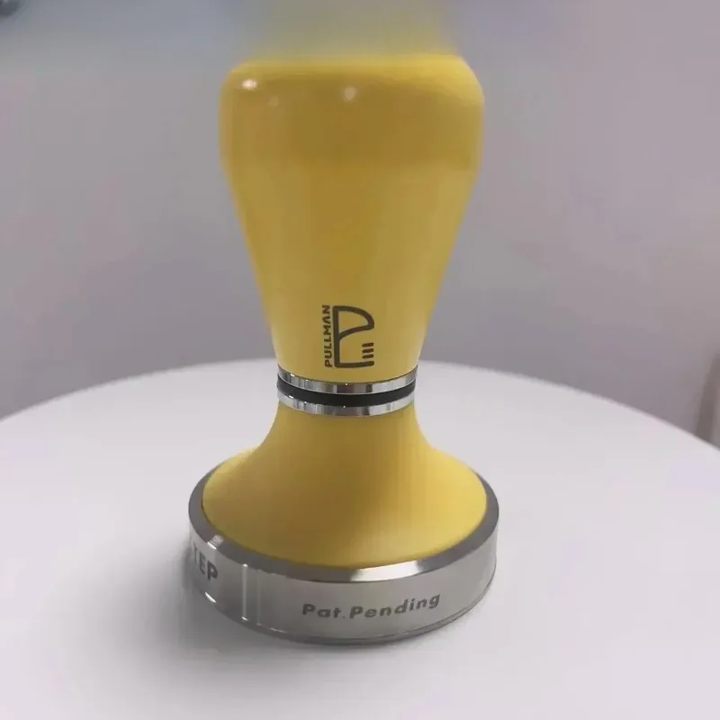 HiPULLMAN Coffee Tampers Adjustable Depth Design Stainless Steel Force STEP Barista Tools 58.5mm Flat Base Espresso Hammer